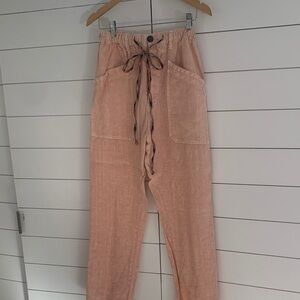 Dr Collectors Men's or Women’s  Peachy Pink Drawstring pants